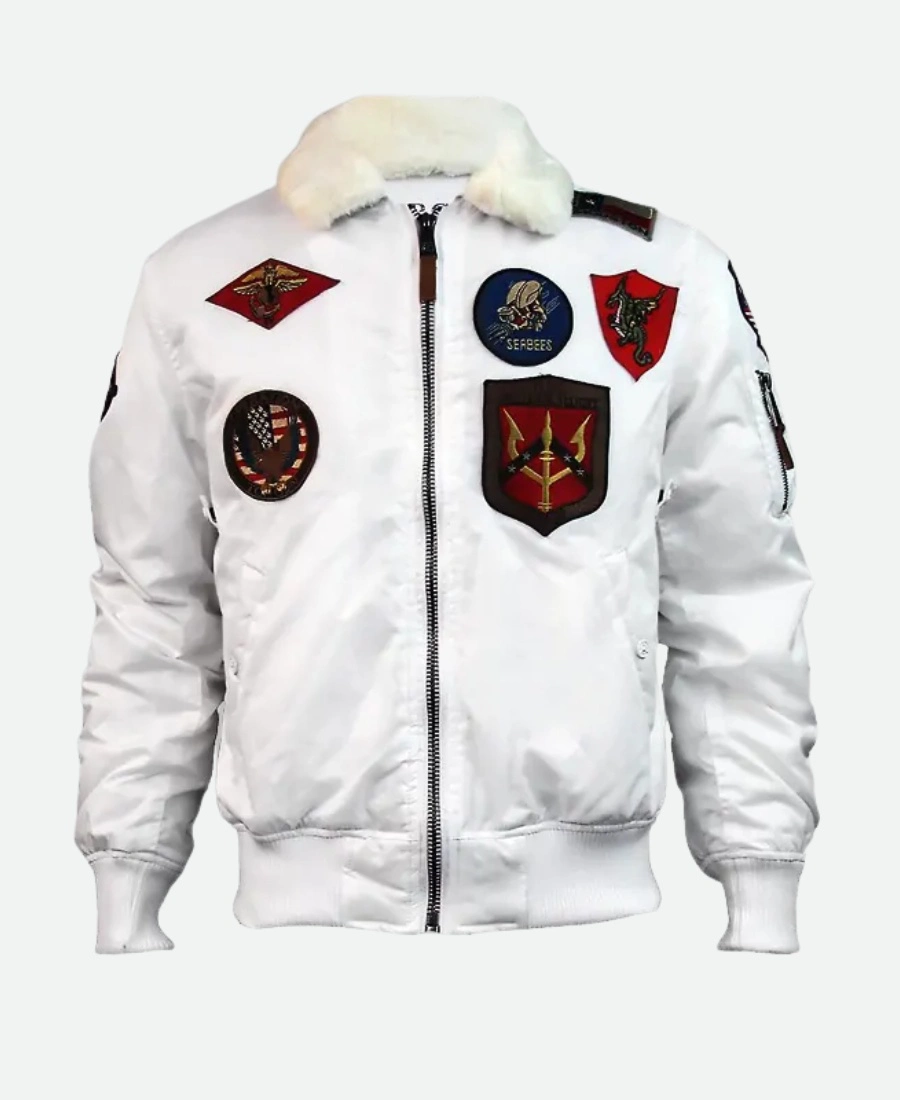 Top Gun White Flight Jacket