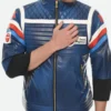 My Chemical Romance Party Poison Blue Leather Jacket