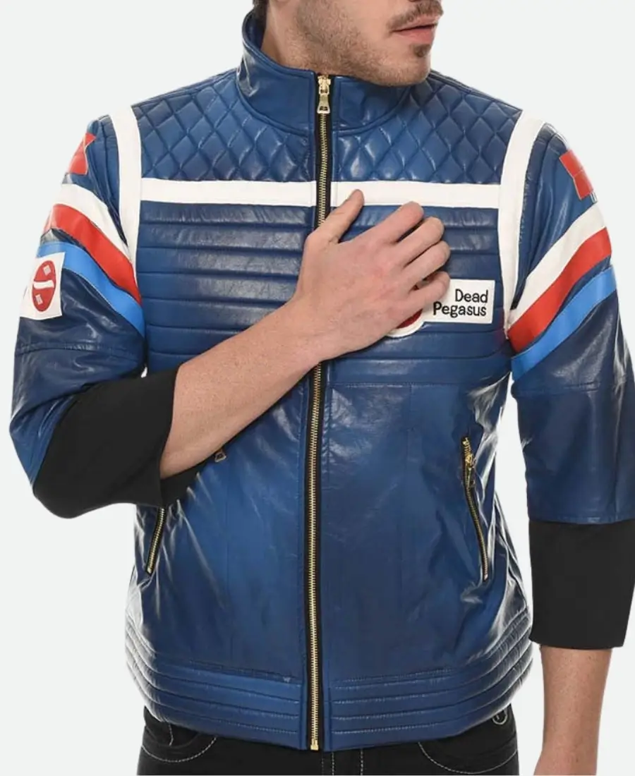 My Chemical Romance Party Poison Blue Leather Jacket