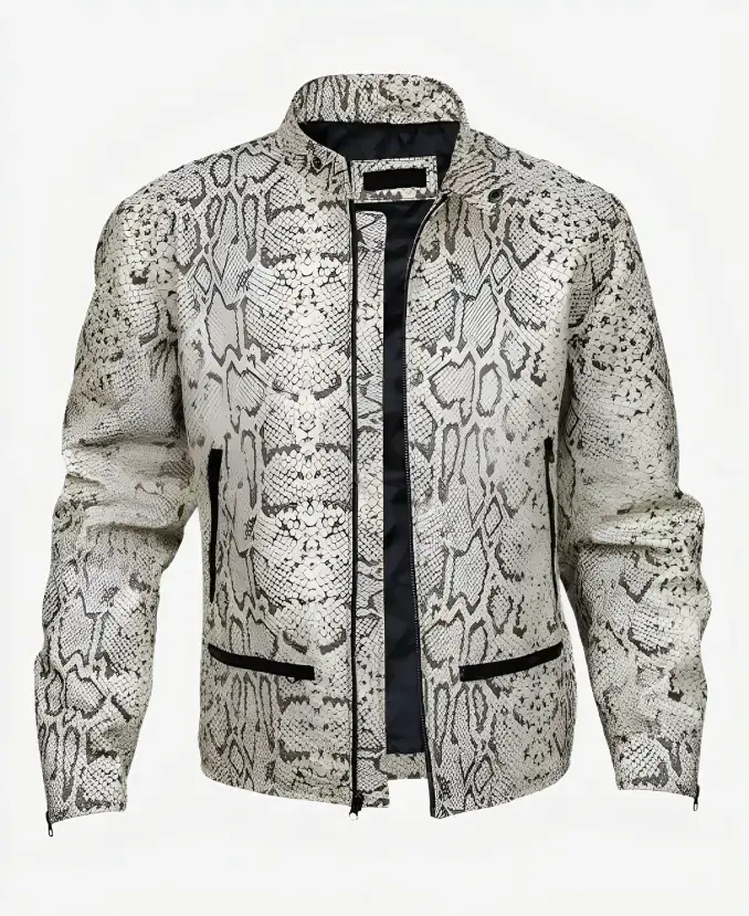 Jason Momoa Fast X Dante Reyes Snake Print Leather Jacket