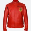 William Zabka Cobra Kai Johnny Lawrence Red Leather Jacket