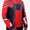 Tom Holland Avengers Infinity War Peter Parker Leather Jacket Side Pose