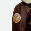 Ahsoka Hera Syndulla Brown Leather Jacket Shoulder Patch