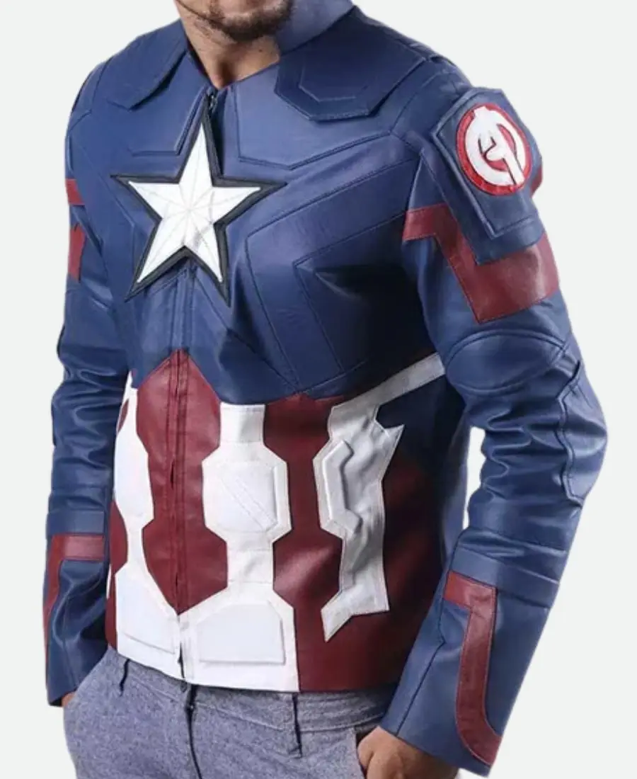 Chris Evans Captain America Leather Jacket