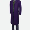 Heath Ledger The Dark Knight Joker Purple Trench Coat