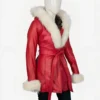  Goldie Hawn The Christmas Chronicles Mrs Claus Leather Coat