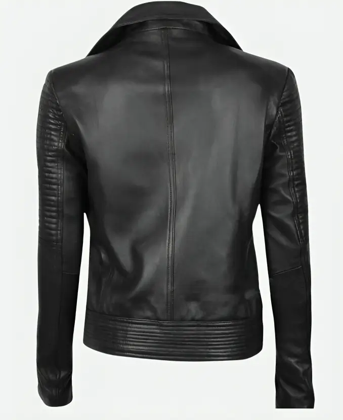 Fast and Furious 6 Gisele Leather Jacket Back