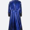 Kazuya Mishima Blue Leather Coat Back