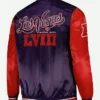 Las Vegas Super Bowl 58 Purple Jacket Back