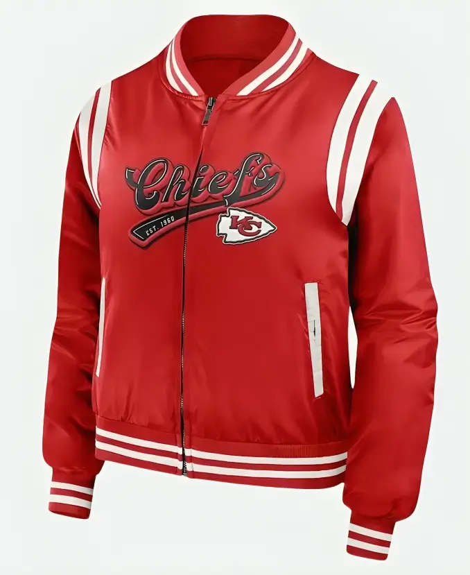 NFL Superbowl Taylor Swift Kansas City Chiefs 60 Red Varsity Jacket