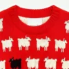 Princess Diana Black Sheep Red Sweater Close Up Image