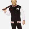 Jason Voorhees Friday the 13th Black Letterman Varsity Jacket