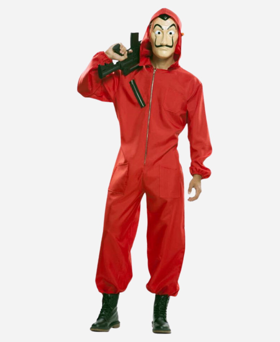 Money Heist La Casa De Papel Red Jumpsuit Costume