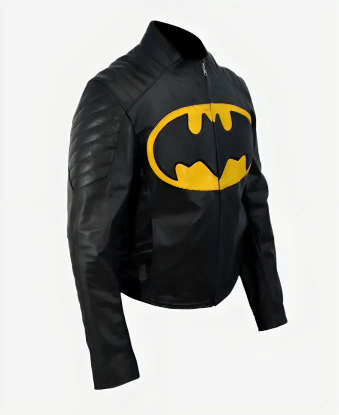 The Lego Batman Black Leather Jacket Side