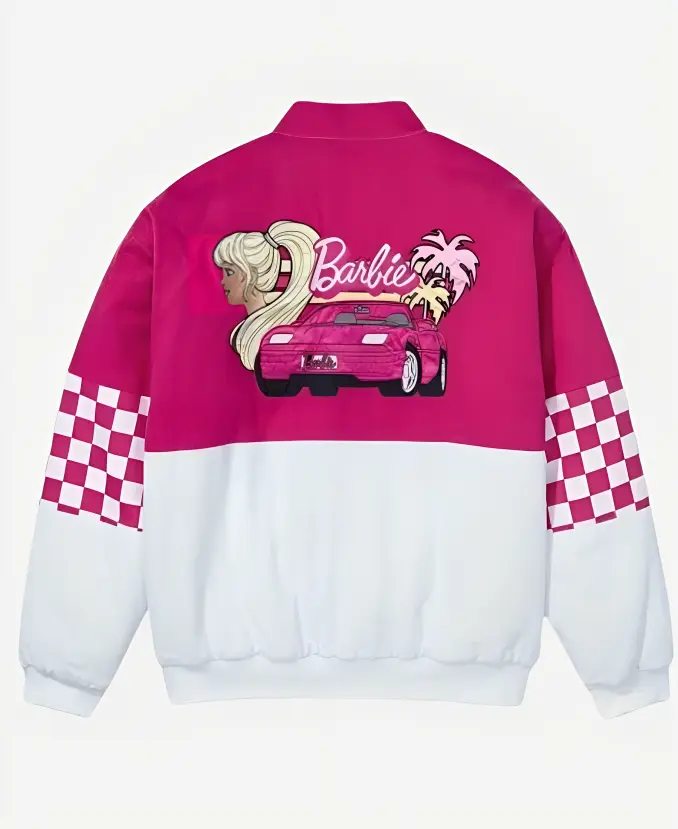 Barbie Checkered Racer Jacket Back