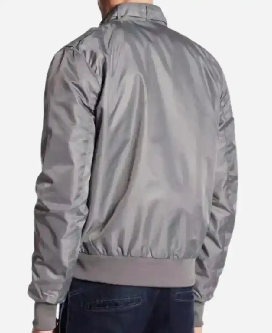 Joe Keery Stranger Things Steve Harrington Grey Bomber Jacket Back