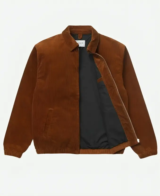 Sadie Sink Stranger Things Max Mayfield Brown Corduroy Jacket Front