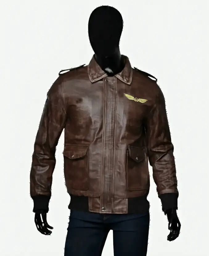 Stranger Things Season 4 Steve Harrington Brown Leather Jacket