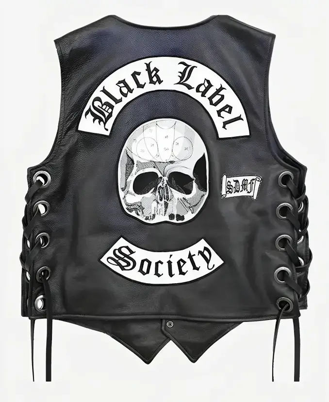 Black Label Society Leather Vest