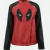 Deadpool Eye Moto Leather Jacket