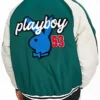 Detroit Mennace x Playboy Green Bomber Jacket Back