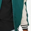 Detroit Mennace x Playboy Green Bomber Jacket Detailing