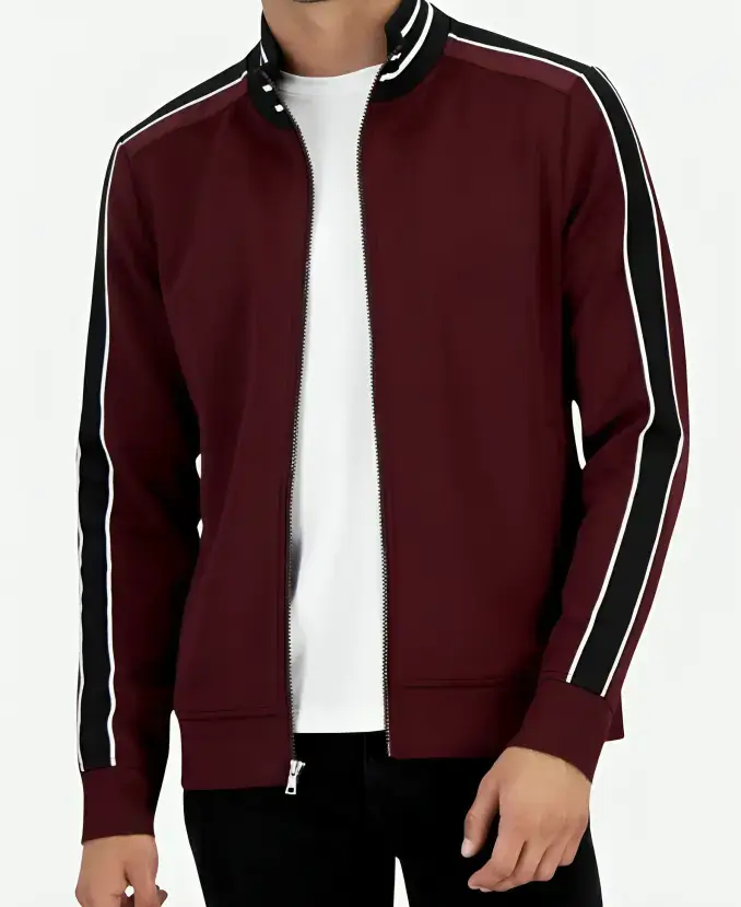 Martin Lawrence Bad Boys Ride or Die Marcus Burnett Maroon Track Jacket