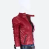 Resident Evil 2 Remake Claire Redfield Motorcycle Red Leather Jacket Side Look