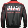 Ryan Gosling The Fall Guy Colt Seavers Miami Vice Stunt Team Black Leather Jacket Back