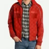 Ryan Gosling The Fall Guy Colt Seavers Red Bomber Jacket Front