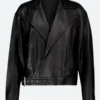 Camille Razat Emily in Paris Season 02 Camille Black Leather Biker Jacket