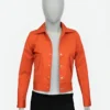 Lily Collins Emily in Paris Season 03 Emily Cooper Orange Jacket