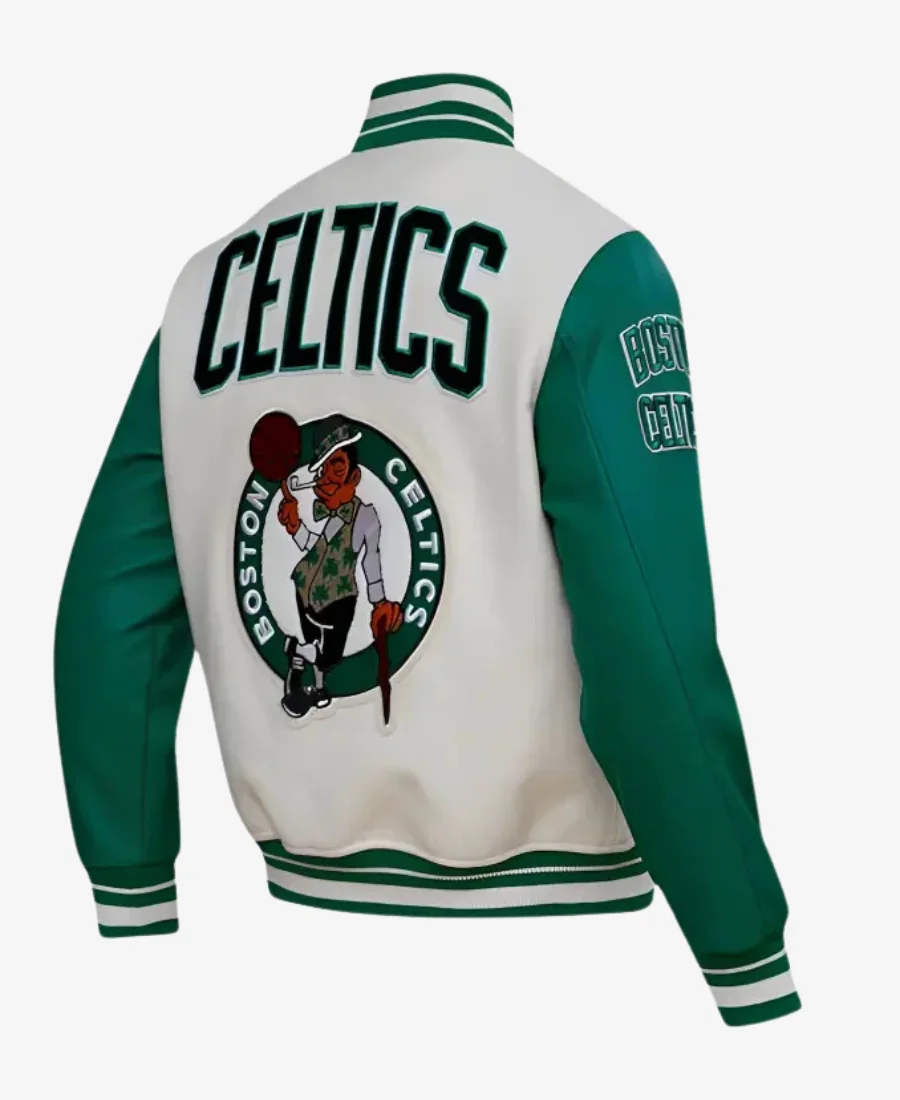 Boston Celtics NBA Varsity jacket - BacK Image