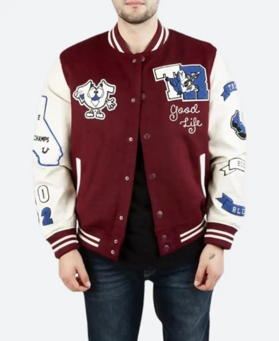 True Religion Letterman Jacket