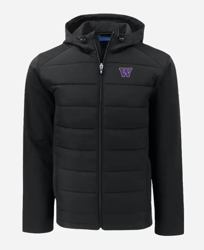 Washington Huskies Puffer Jacket - Arm Image