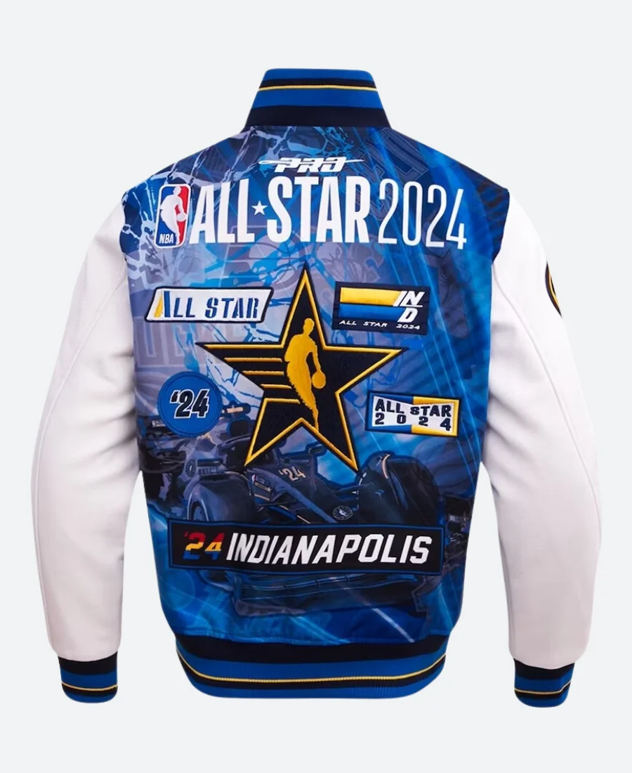 All Star Game 2024 Varsity Jacket Back Image