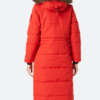 Carrie Preston Elsbeth S01 Red Parka Coat Back Image