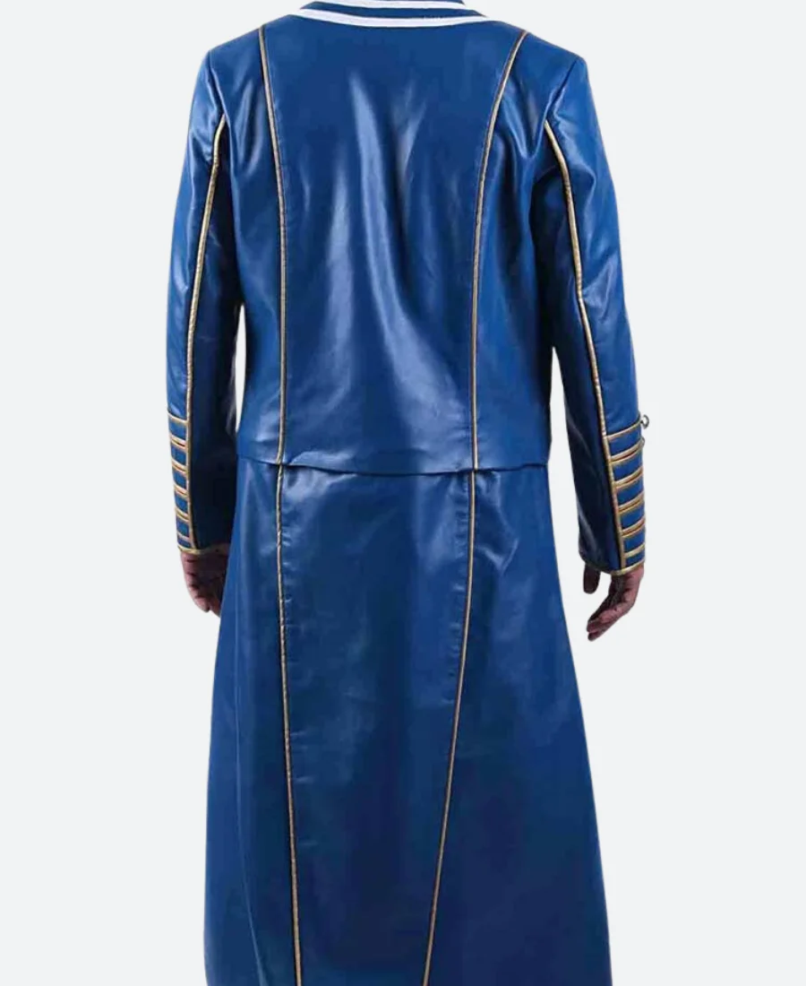 Devil May Cry 5 Vergil Blue Leather Coat 1