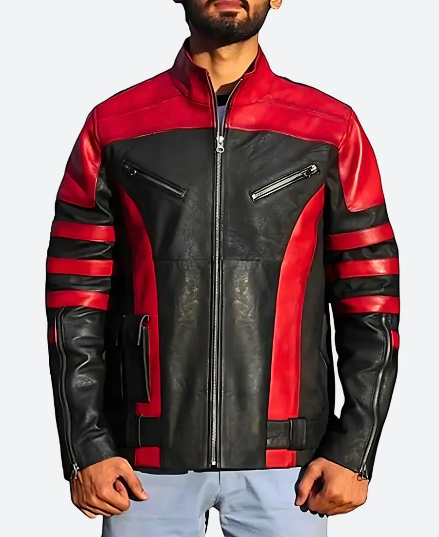 Dwayne Johnson Red One Black and Red Jacket