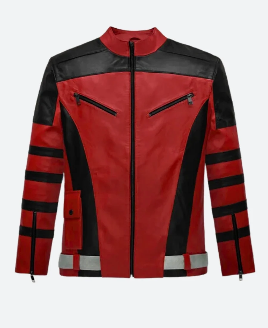 Dwayne Johnson Red One Red and Black Leather Jacket