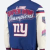 New York Giants Super Bowl Jacket Back Image