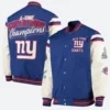 New York Giants Super Bowl Jacket Front & Back Image