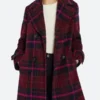 Only Murders in the Building Uma Heller Plaid Coat Front Image