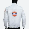 Steve McQueen Grand Prix Leather Jacket Full Back Image