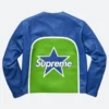 Supreme X Vanson Leathers Star Blue Leather Motorcycle Jacket