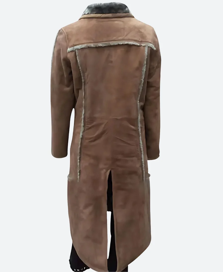 Yellowstone Season 02 Beth Dutton Leather Coat Back Image