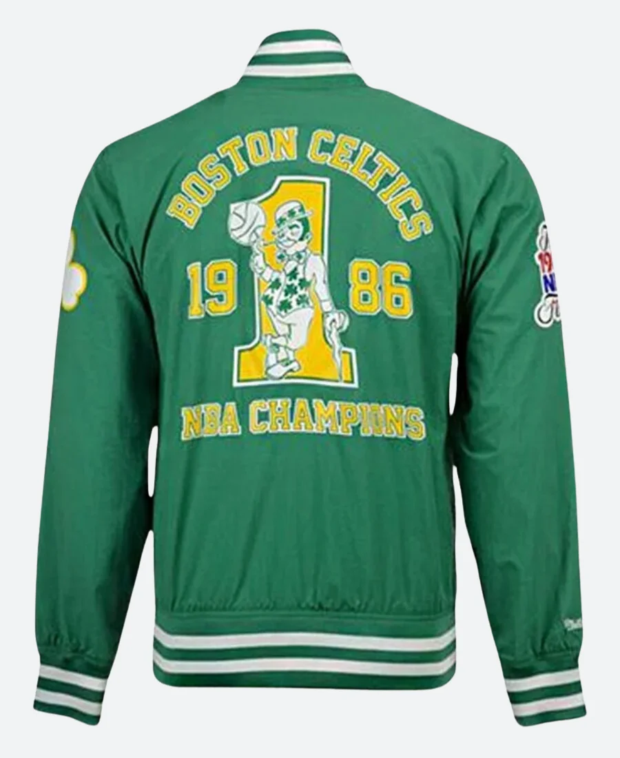 1986 NBA Champions Boston Celtics Jacket Back Image