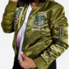 AKA Sorority Bomber jacket Green Front Image