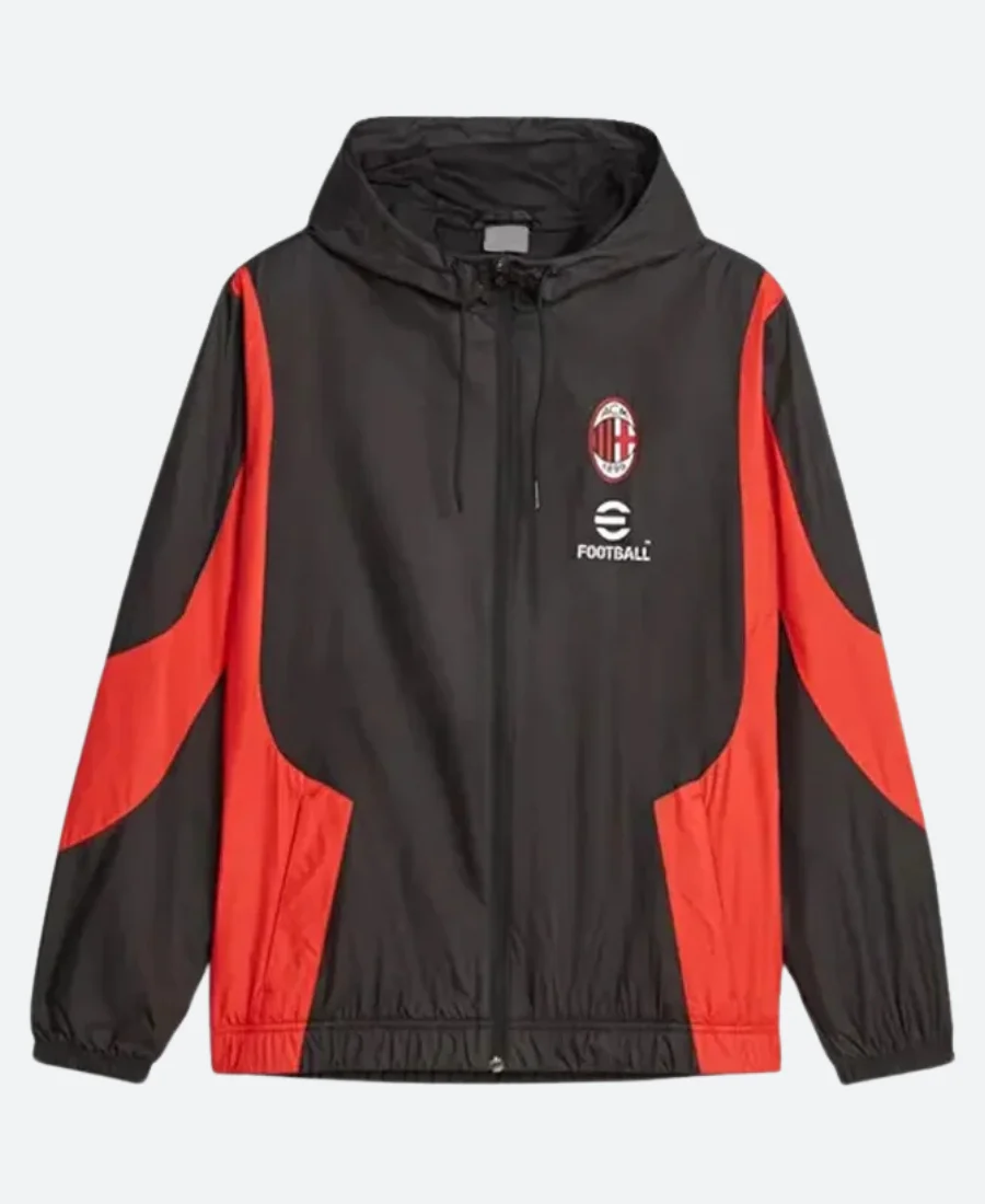 Ac Milan Pre Match Jacket Front Image