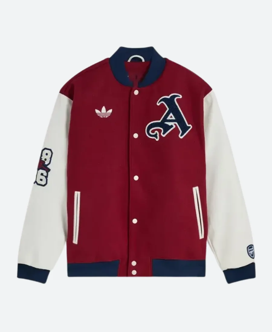 Arsenal FC Varsity Jacket Front Image